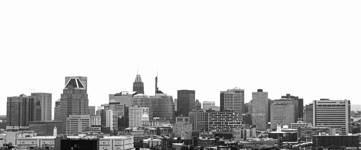 Baltimore skyline over the Inner Harbor